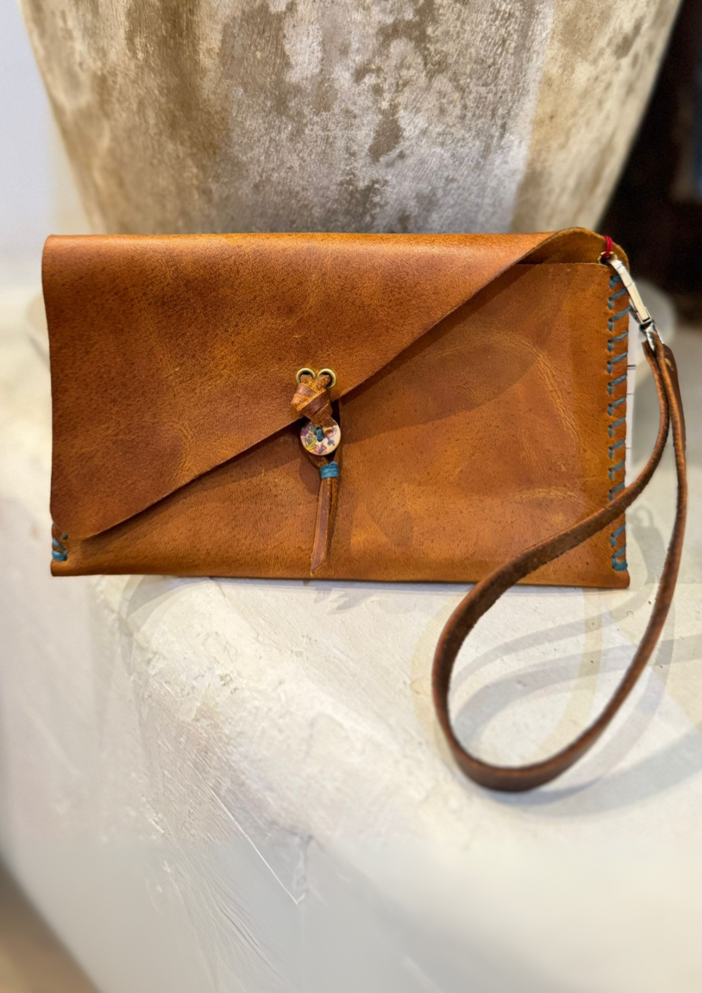 Handcrafted leather clutches