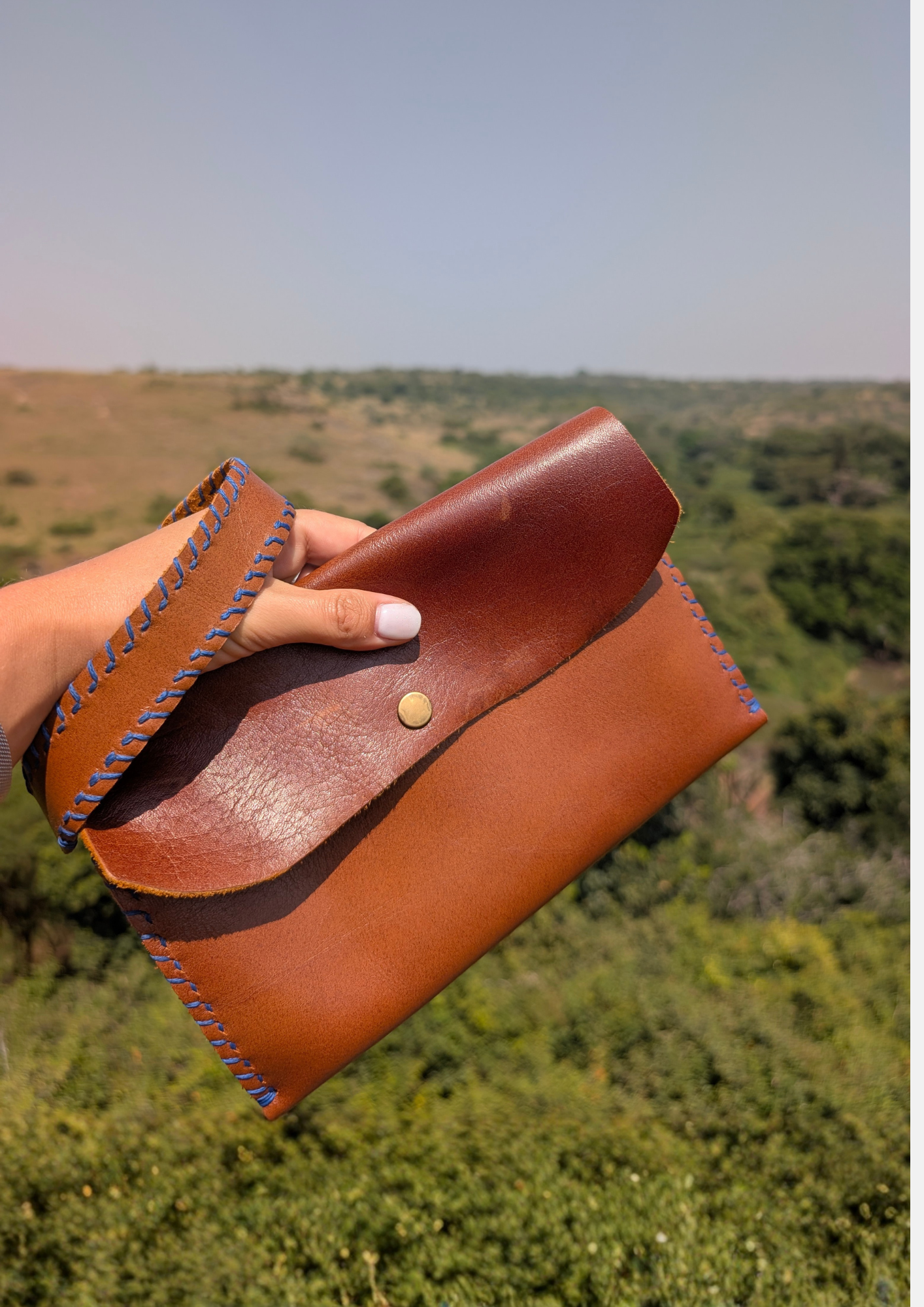 Wide Wristlet Clutch